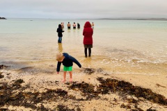 Standing in the blessed Theophany waters
