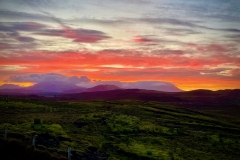 Sunrise over Connemara National Park