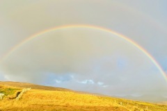 Rainbow over Cross