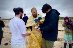 Anointing with oil
