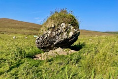 Glacially-perched boulder