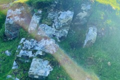 Visible seams of Connemara marble